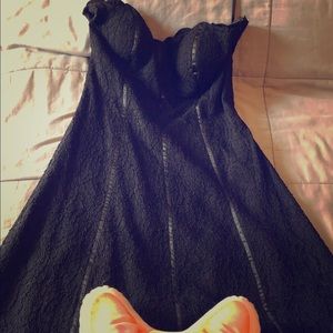 WHBM A Line Strapless Dress